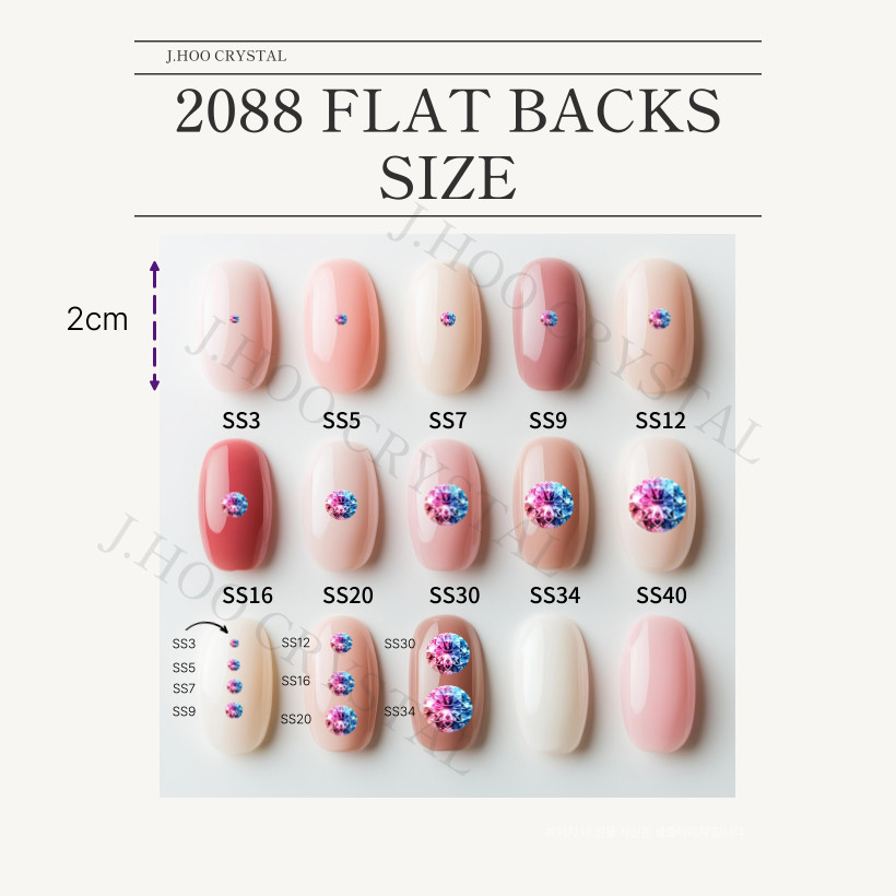 Swarovski 2088 Flat Back Crystal AB Rhinestones Factory Pack 1440pcs Nail Art