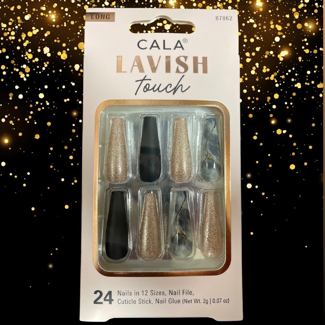 LAVISH TOUCH | LONG COFFIN MARBLE/BLK