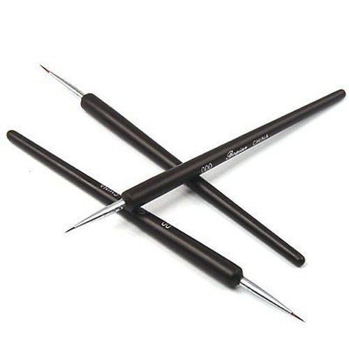 3PCS Nail Art Pen Dotting Painting Drawing UV Gel Liner Polish Brush Tool Set US
