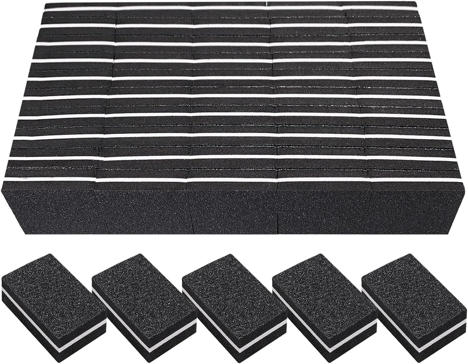 Nail Buffers (50 Pack), Mini Buffer Block Nail File for Acrylic Nails and Natura