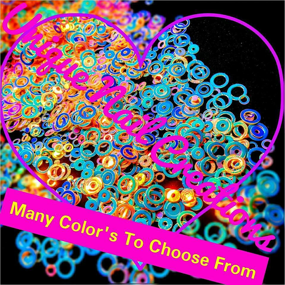 HOLLOW CIRCLE Shape ~U Choose Color~Nail Art•Face•Festival•Crafts•Makeup
