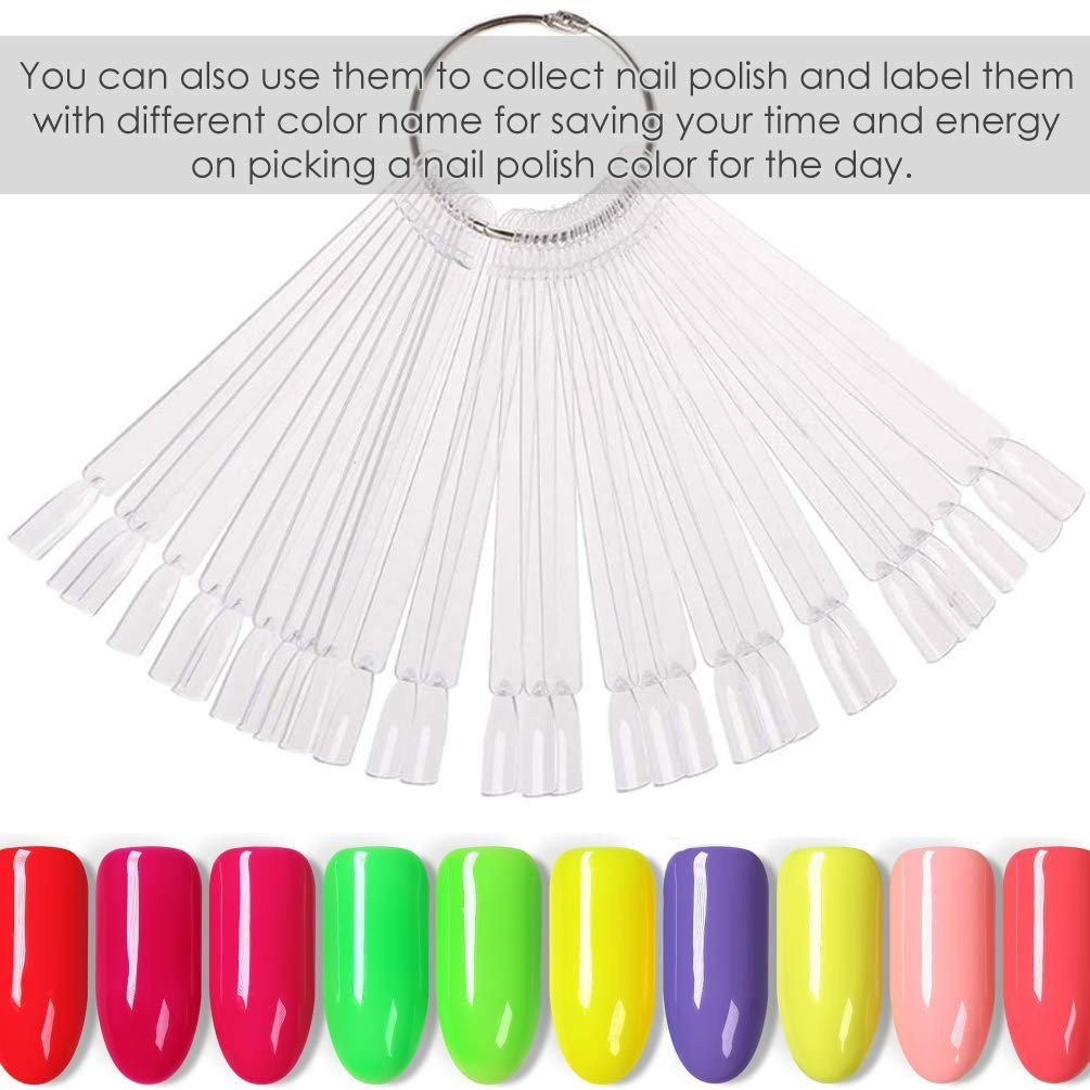 Versatile 150 Nail Art Display Sticks – Durable Acrylic with Glossy Finish