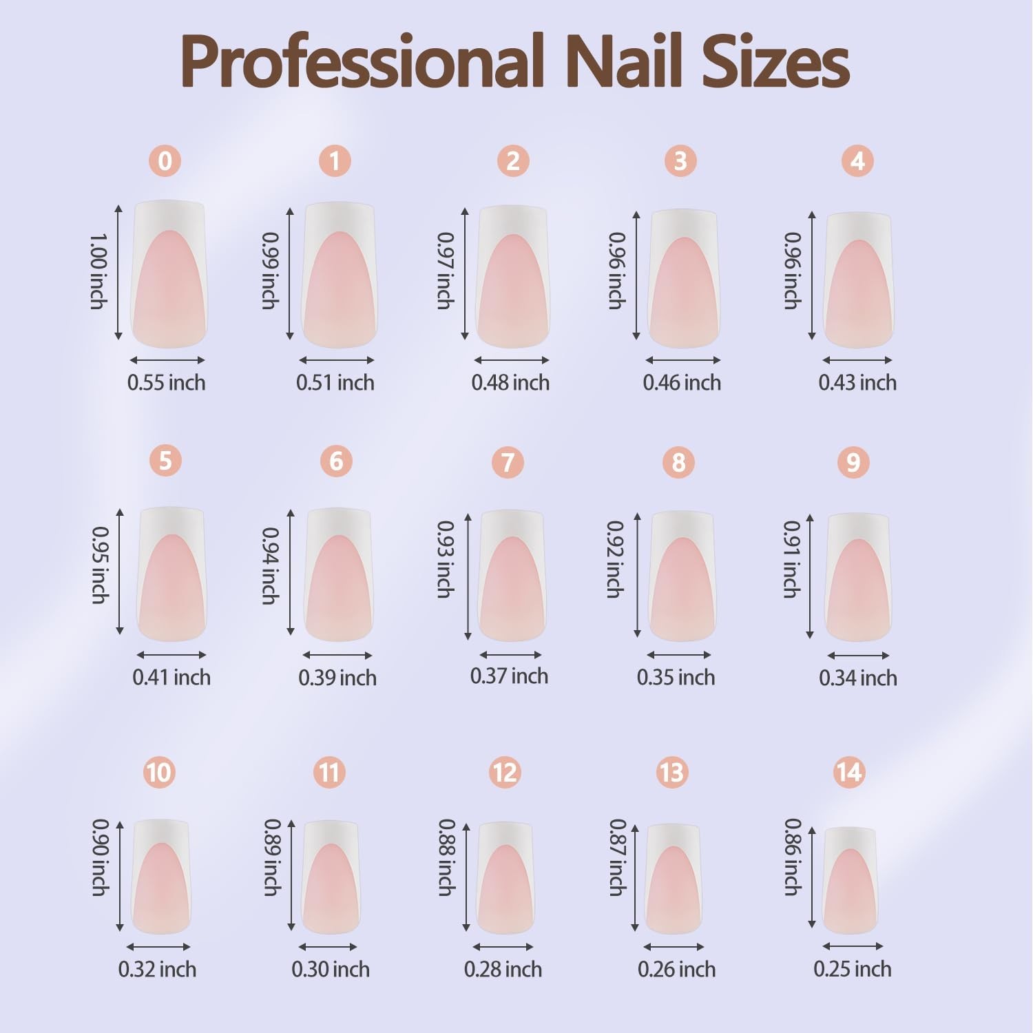 Long-Lasting 150Pcs Deep French Gel Nail Tips | Effortless Nail Art in 15 Sizes
