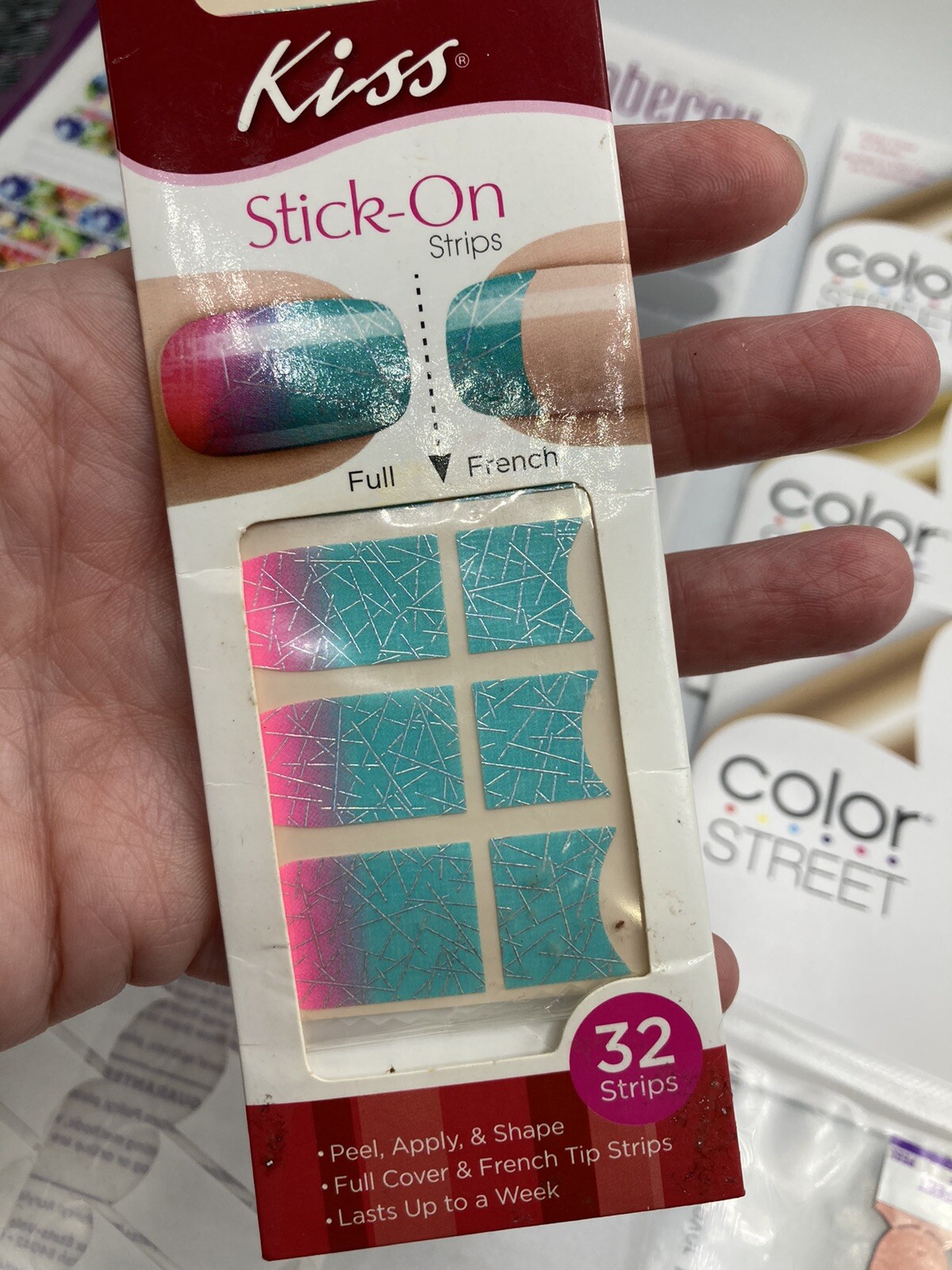 ColorStreet And Jamberry Nail Wraps Lot New Sealed Pkgs & Loose Sheets Some Cut