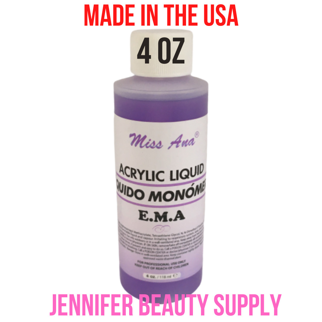 MISS ANA ACRYLIC LIQUID MONOMER PROFESSIONAL ACRYLIC NAIL SYSTEM 4 OZ | US SELL