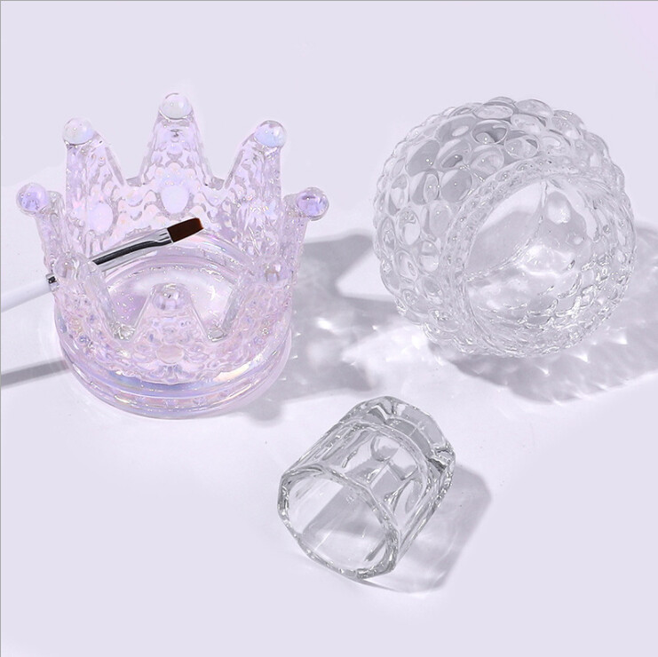 9 Style Glass Crystal Dappen Dish Cup Nail Art Acrylic for Liquid Powder Tools