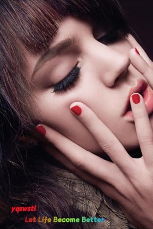 24Pcs Long Square Nude Pink White Nails Press ons Pearl Gold QKS-BT-018-4