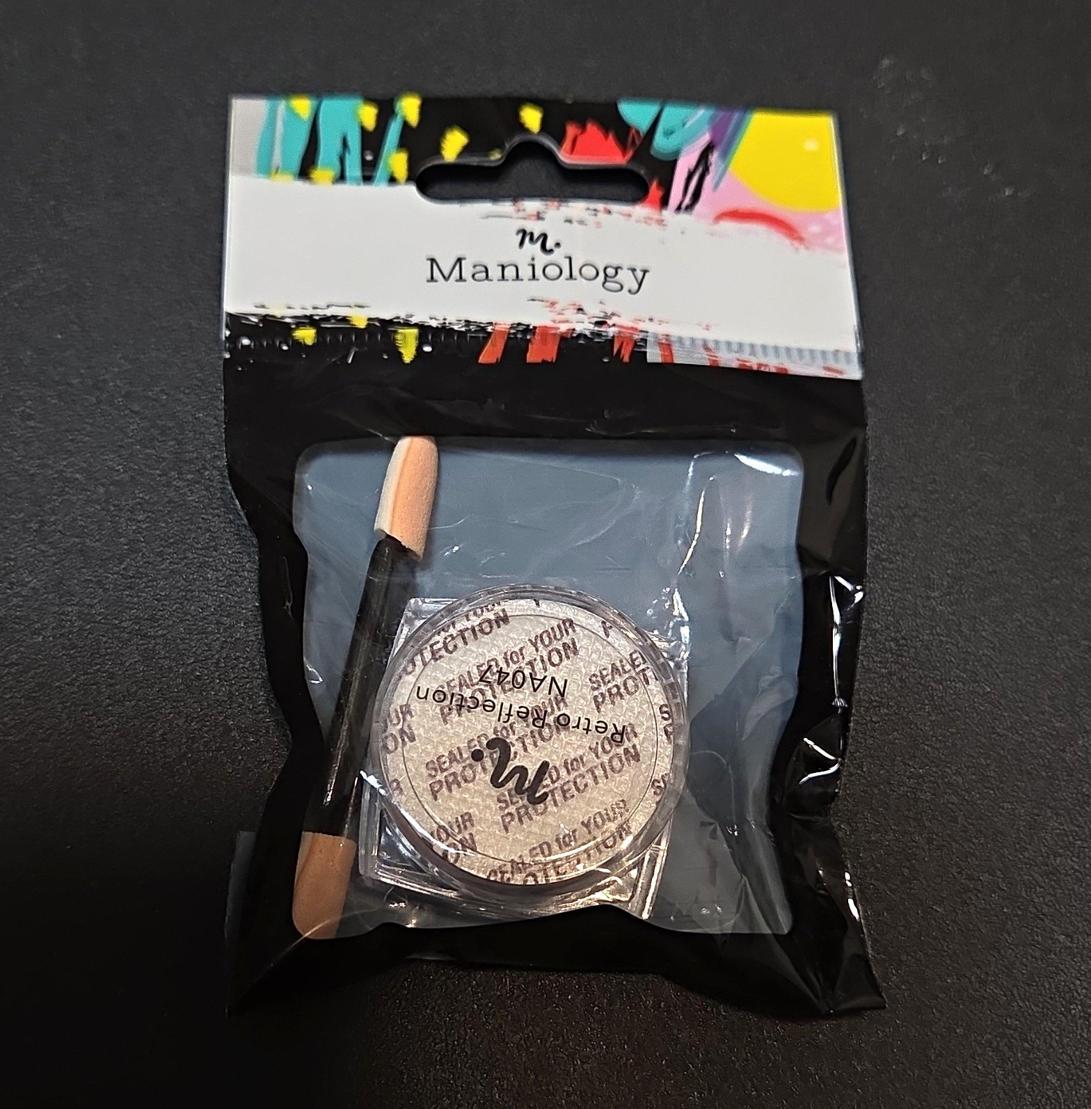 Maniology Retro Reflections na047 Chrome misc148 Nail Powder w/ Applicator, New