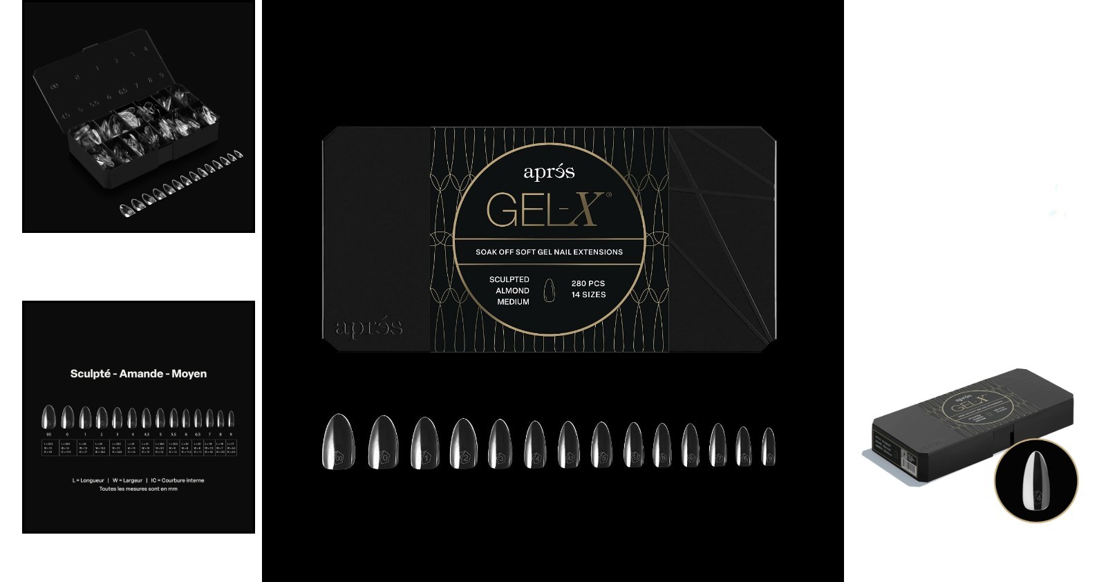 Revolutionary 280 Count Gel-X Nail Tips – Half Sizes for Tailored Nail Creations