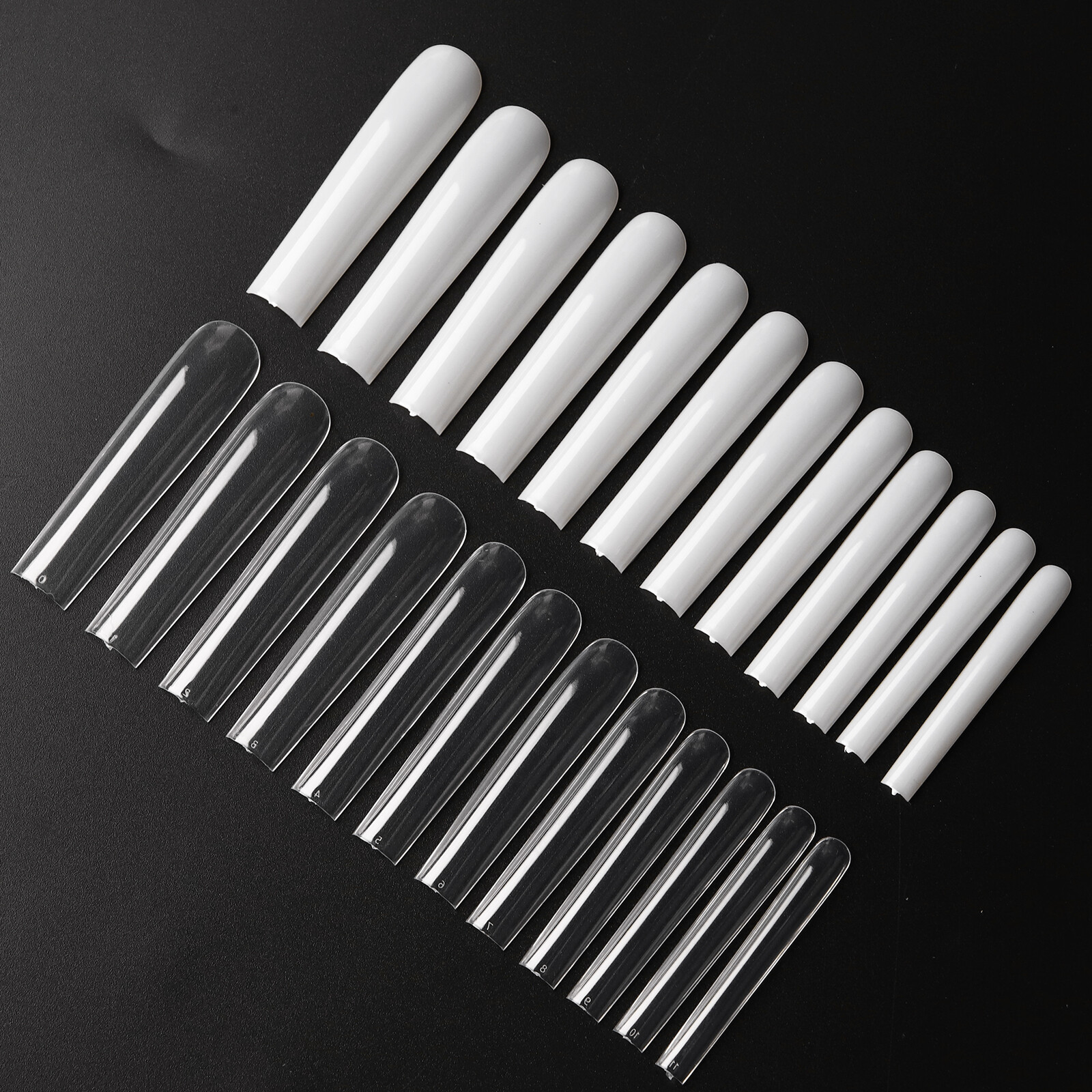 504 Pcs Extra Long Ballerina False Nail Tips Acrylic Coffin Full Cover for Nails