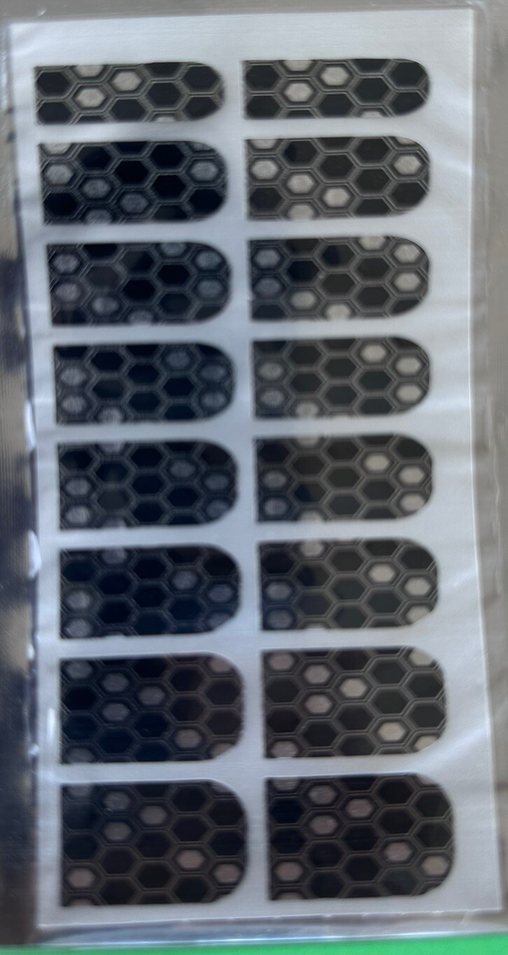 3 Multicolor 16 Patch In a Pack Nail Stickers Full Nail Wraps Strips Brand New.