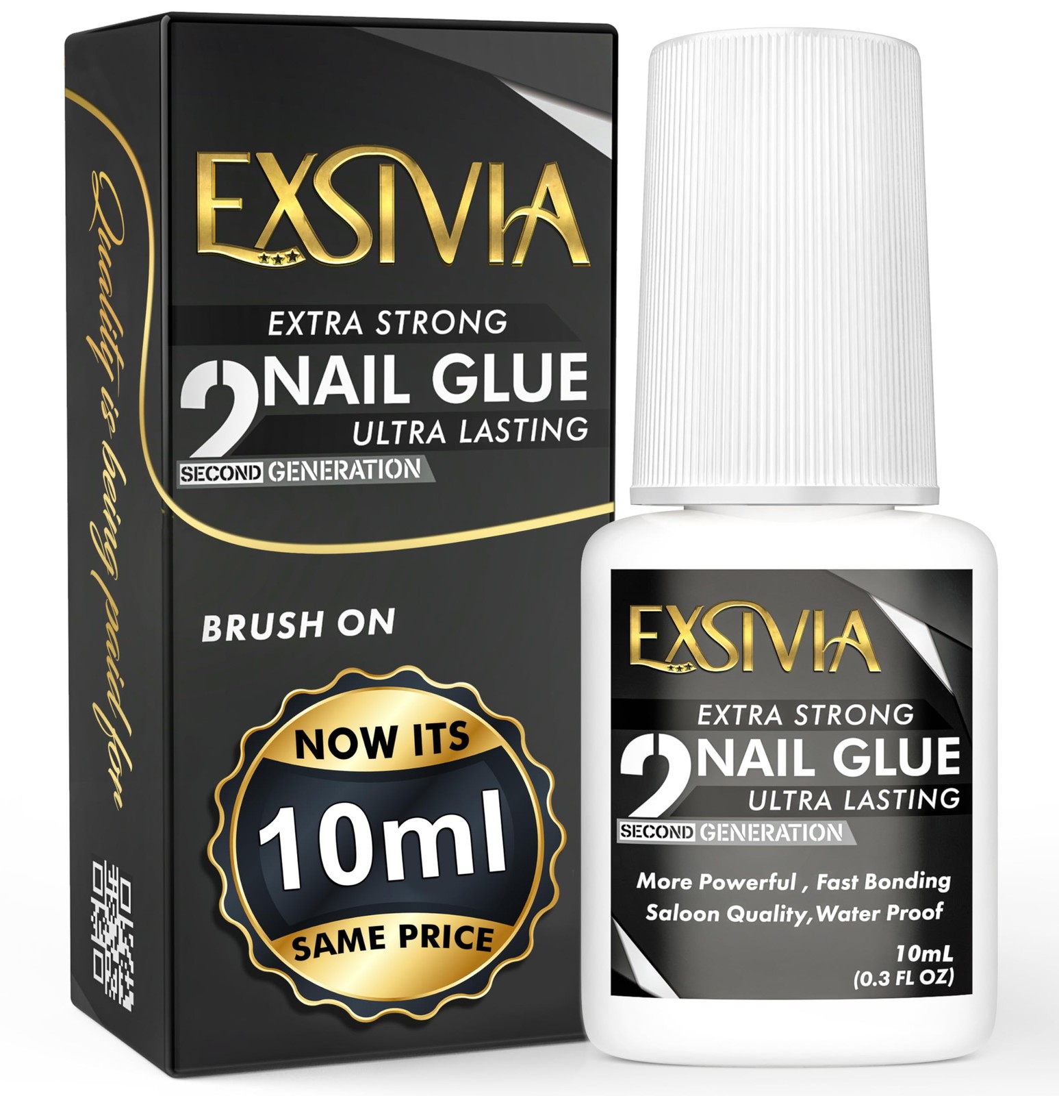Super Strong Nail Glue for Press On Nails, Acrylic Nails & Tips clear