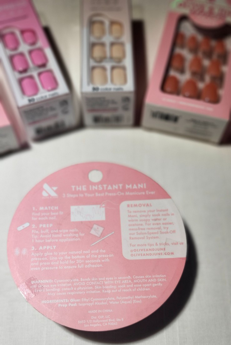 6 Different Press-On Nails Kits – 3 Olive & June and 3 imPRESS (BRAND NEW)