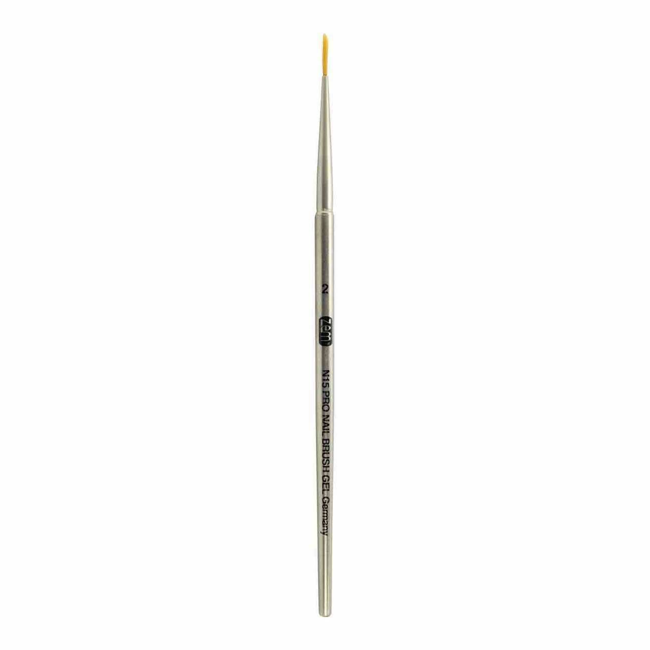 N15 PRO Gun Metal Round #2 Gel Nail Brush