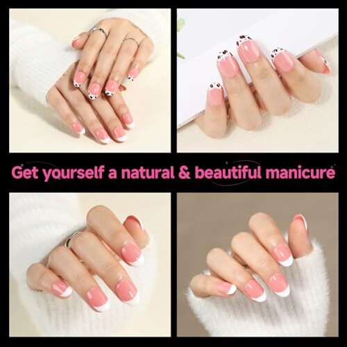 Short Oval Gel x Nail Tips, 312Pcs Pre-shaped Half Matte Short B0 – Short Oval