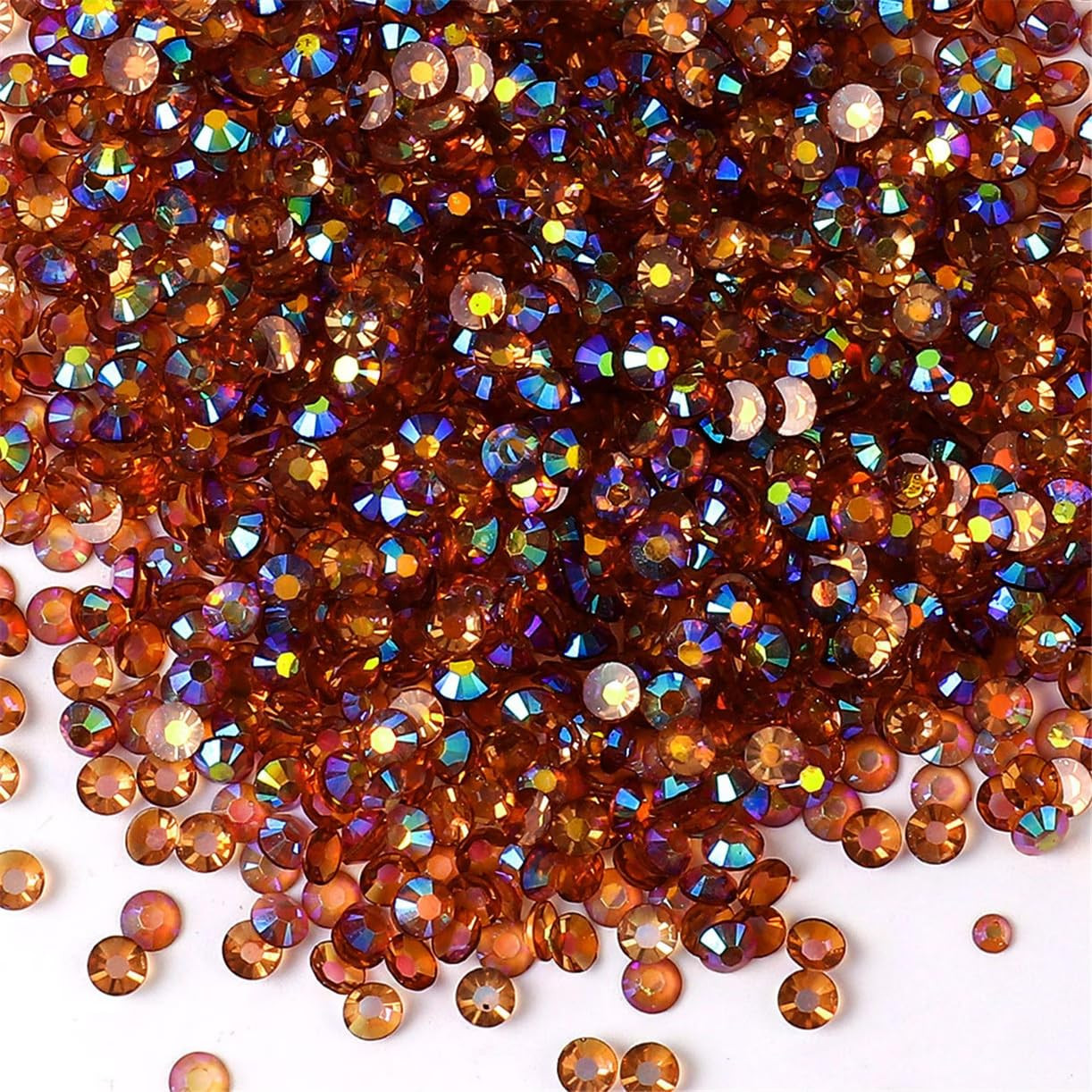 3000 Pieces SS6 2Mm Flatback Rhinestones AB Clear round Gems Crystals for Nail A