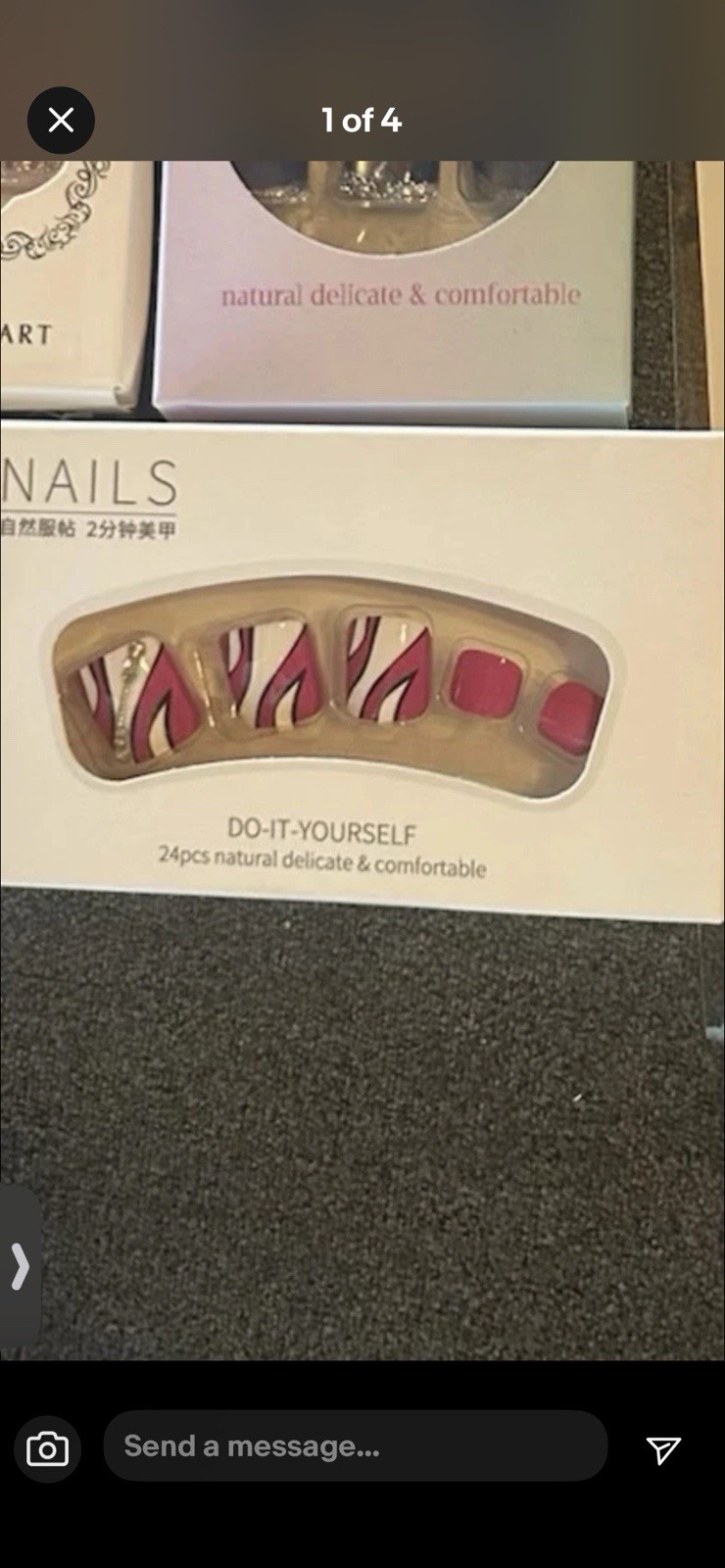Leopard Print Square Press-On Nails, Shiny, Full Cover, Animal Theme