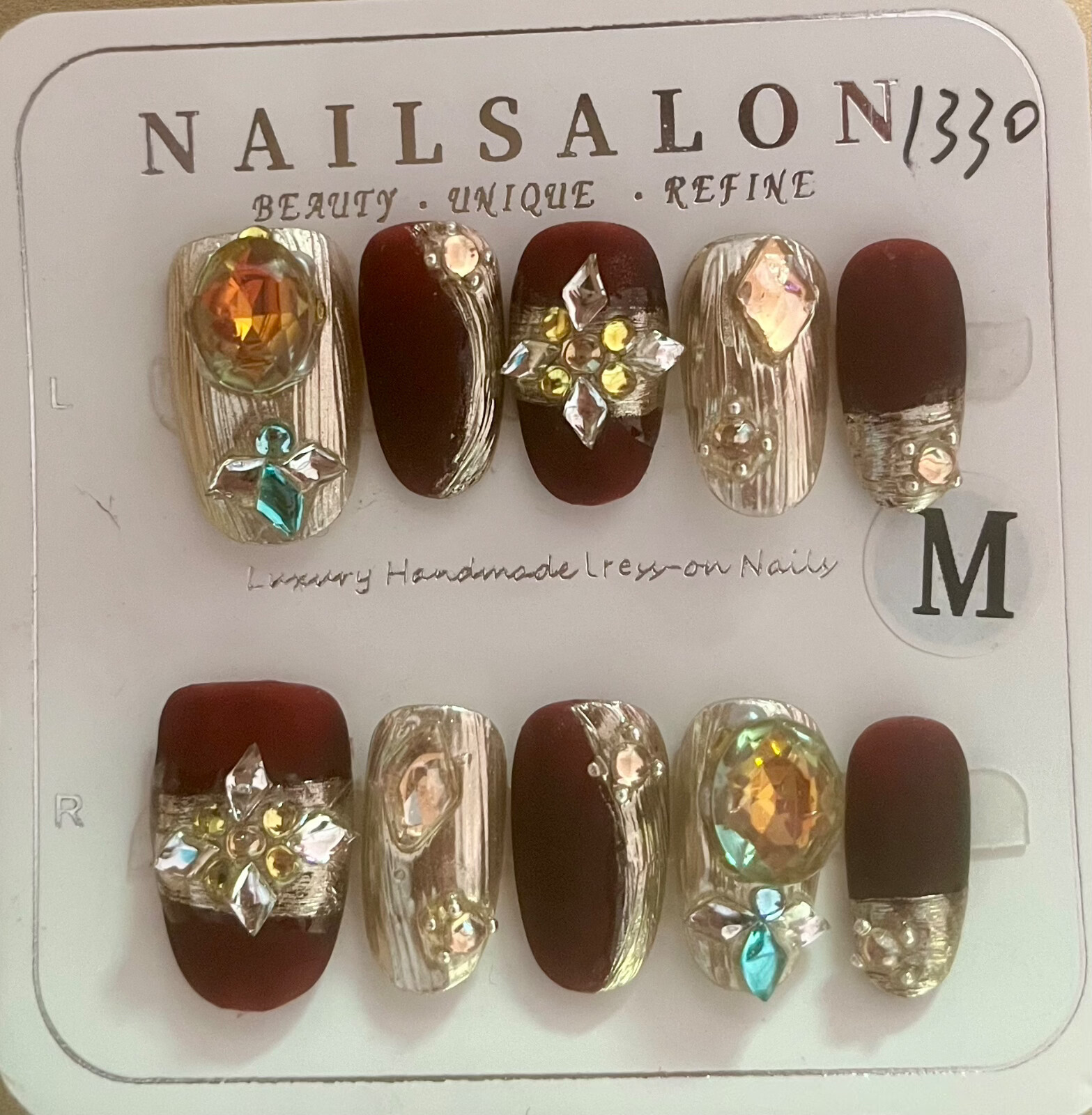 25Set Lot Price $111.9,100%Hand Made press on Nail, Free Glue&Essential Tools
