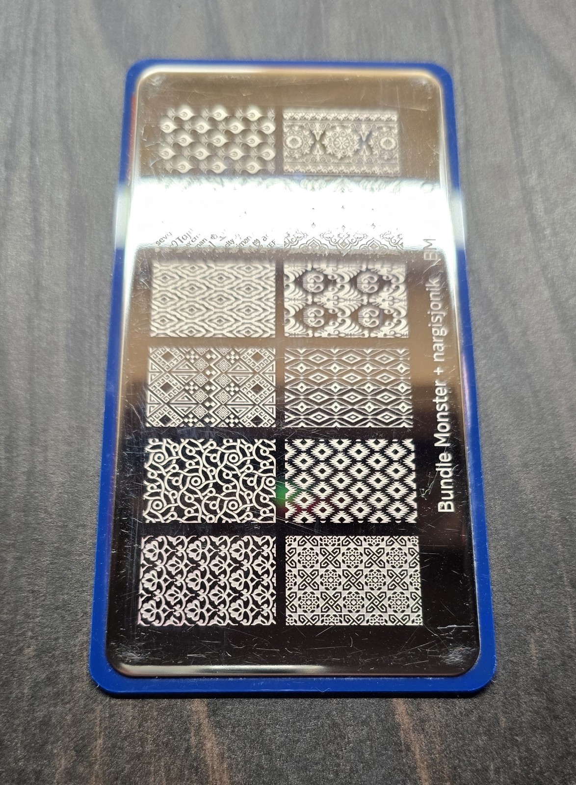 BM-XL220 Bundle Monster x Nargisjonik Maniology Collab Nail Stamping Plate HTF
