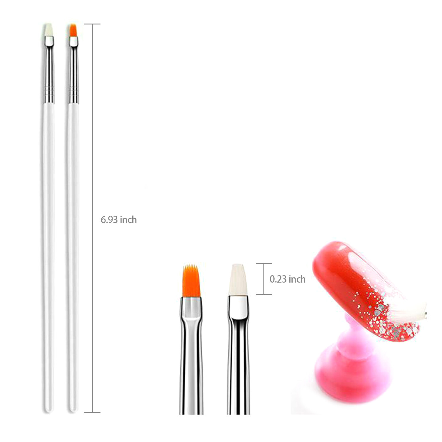 20 pcs Nail Art Gel Design Pen Painting Polish Brush Dotting Drawing Tools Set