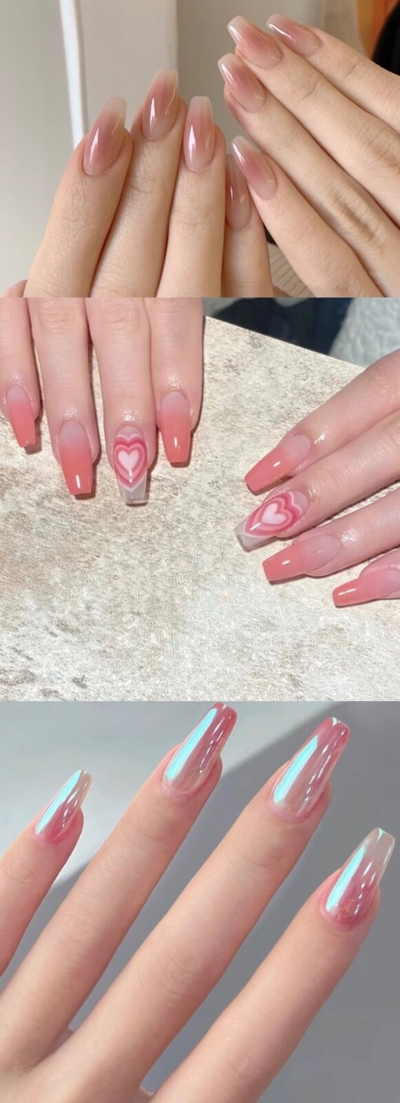 Brand New Press-on Nails with French Style, Natural Color for Casual Wear