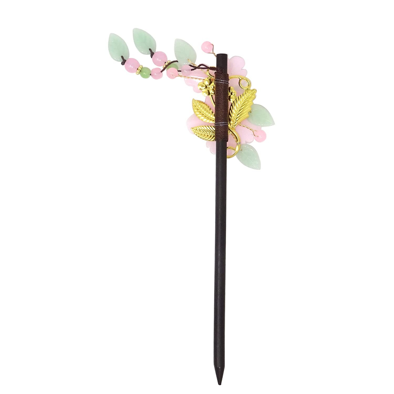 Honbay Chinese Style Retro Tassel Flower Hair Stick 1 Count (Pack of 1), Pink