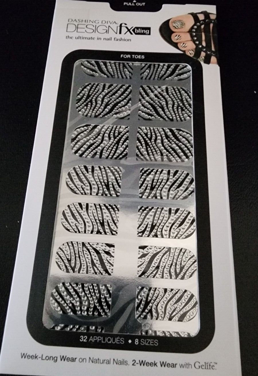 Dashing Diva Design FX Nail Appliques 4 pack Nail Wraps Nail Art NEW