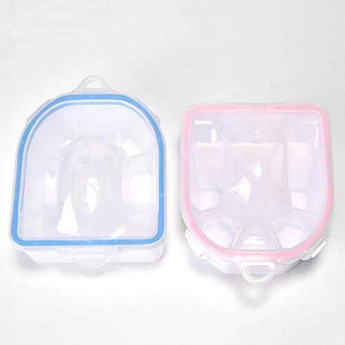 2 Pack Nail Soaking Bowl Polish Remover Tray Manicure Spa Tool