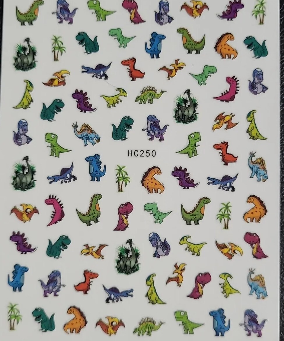 Dinosaurs Nail Sticker Decals