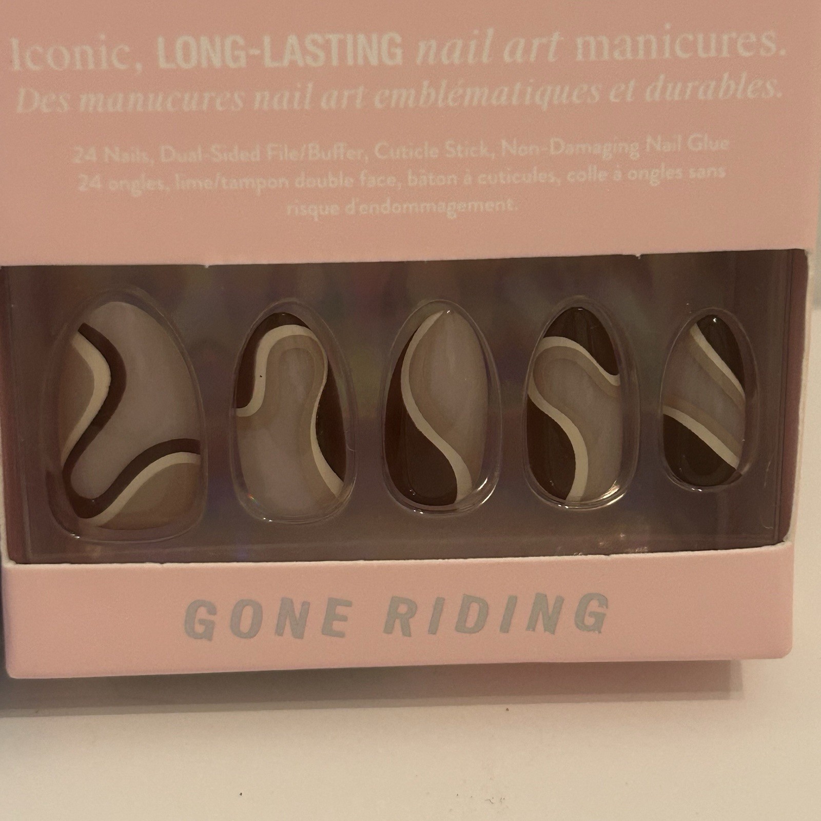 New Lot Of 2 Chillhouse Chill Tips Nail Art Press-Ons Gone Riding Pool Day