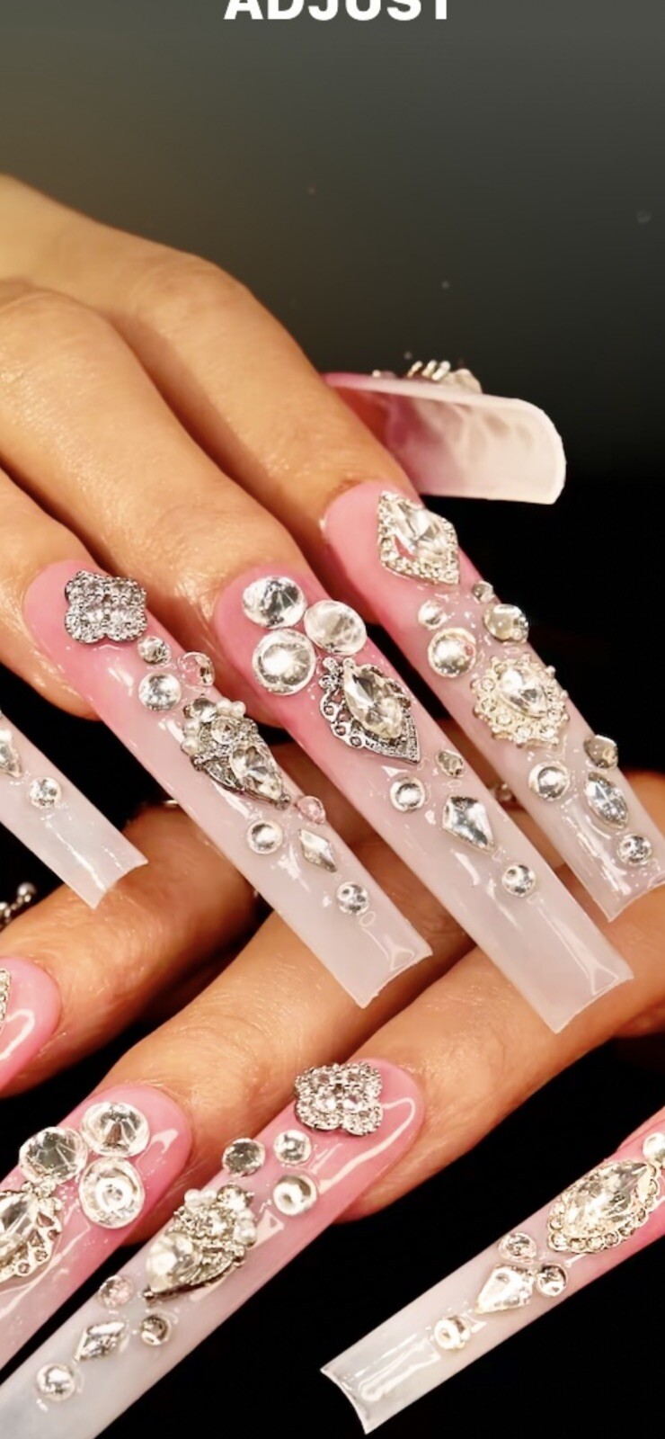 Handmade acrylic custom nails