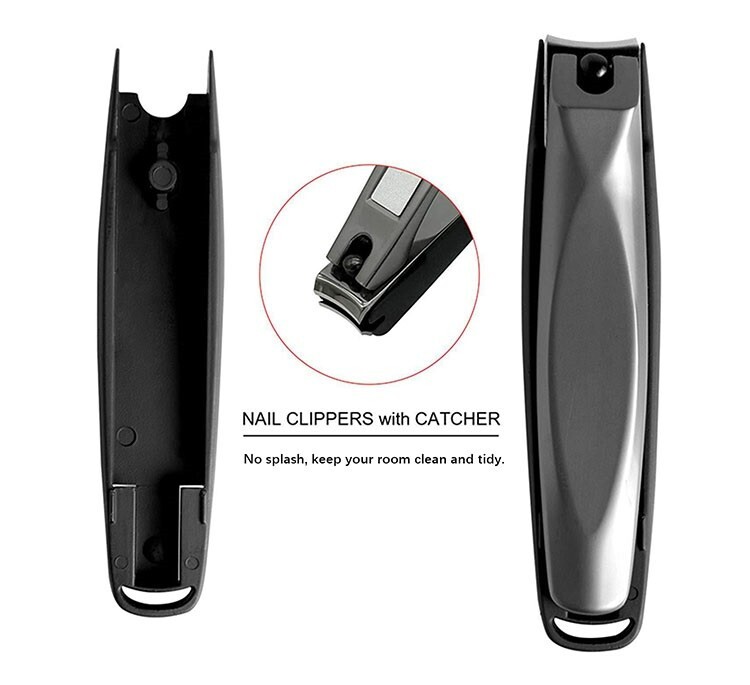 Toenail Clippers Finger Nail Cutter Set Manicure Pedicure Stainless Steel 2PCS