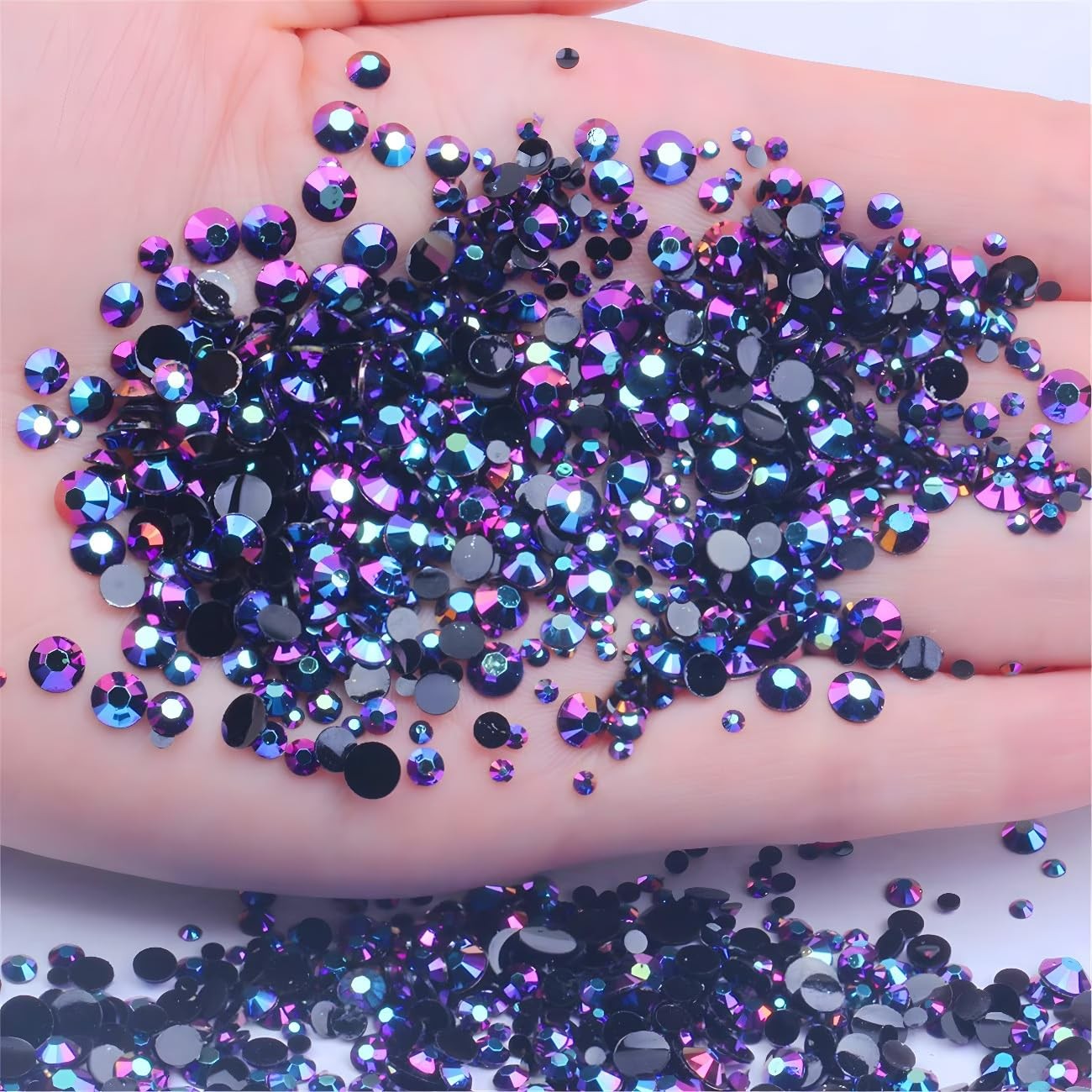 Flatback Rhinestones Round Gems for Nails Art and Crafts 1250Pcs SS20 5mm AB …