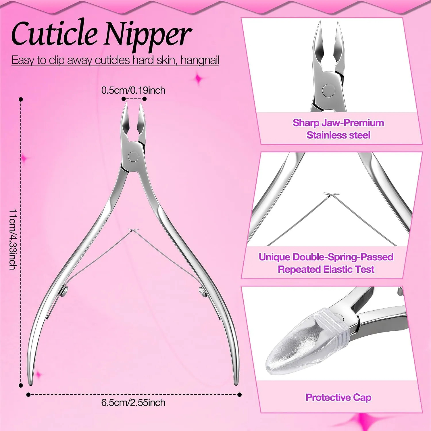 Nail Hand Rest Stand With LED 3 Piece Manicure Set Pink Adjustable Salon Station