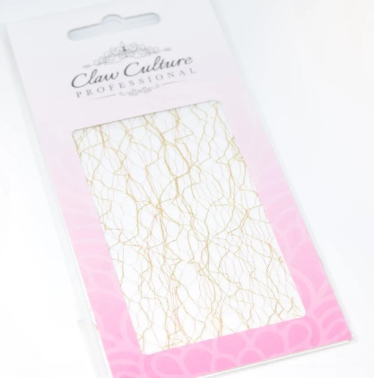 Gold lace for nail art – easy to use – create beautiful nails in an instant