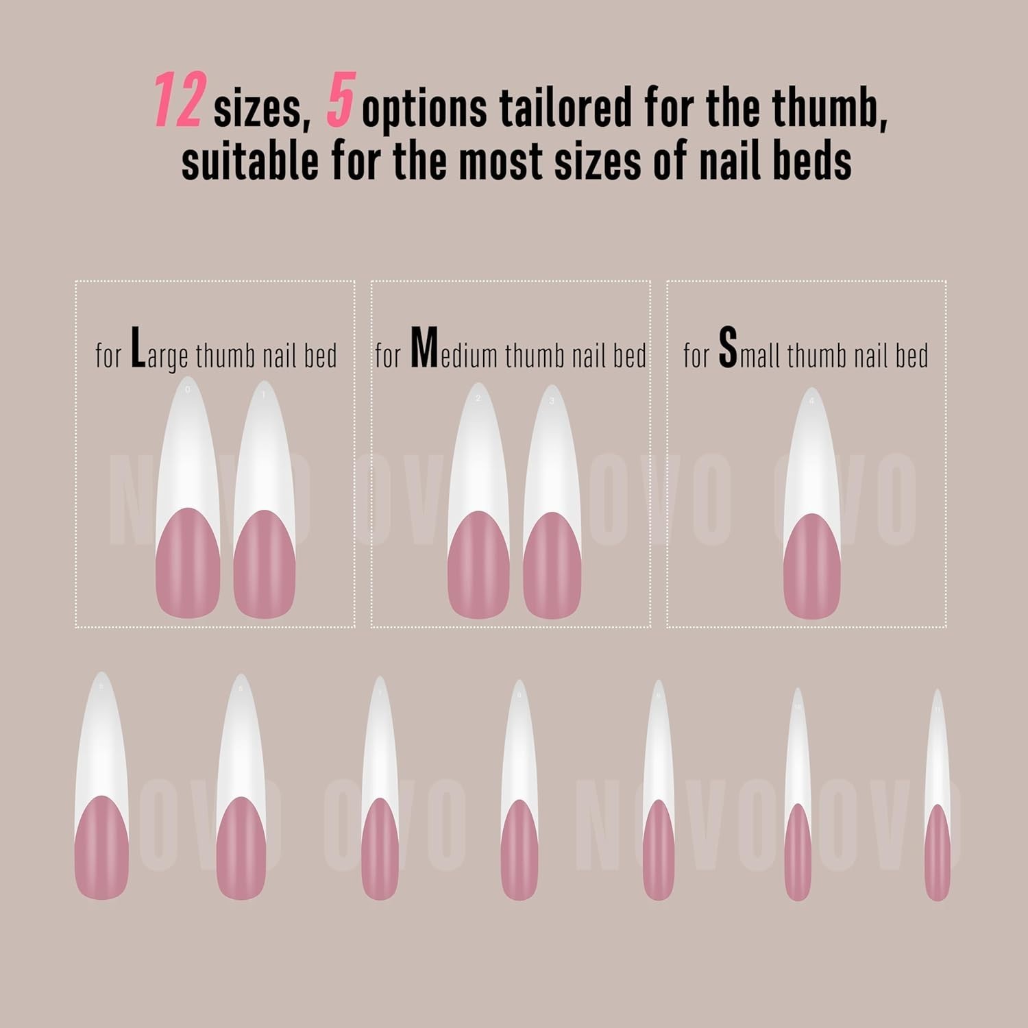 Deluxe XXL Curved Stiletto Nail Tips with Full Cover & Matte Finish, 240 Pcs