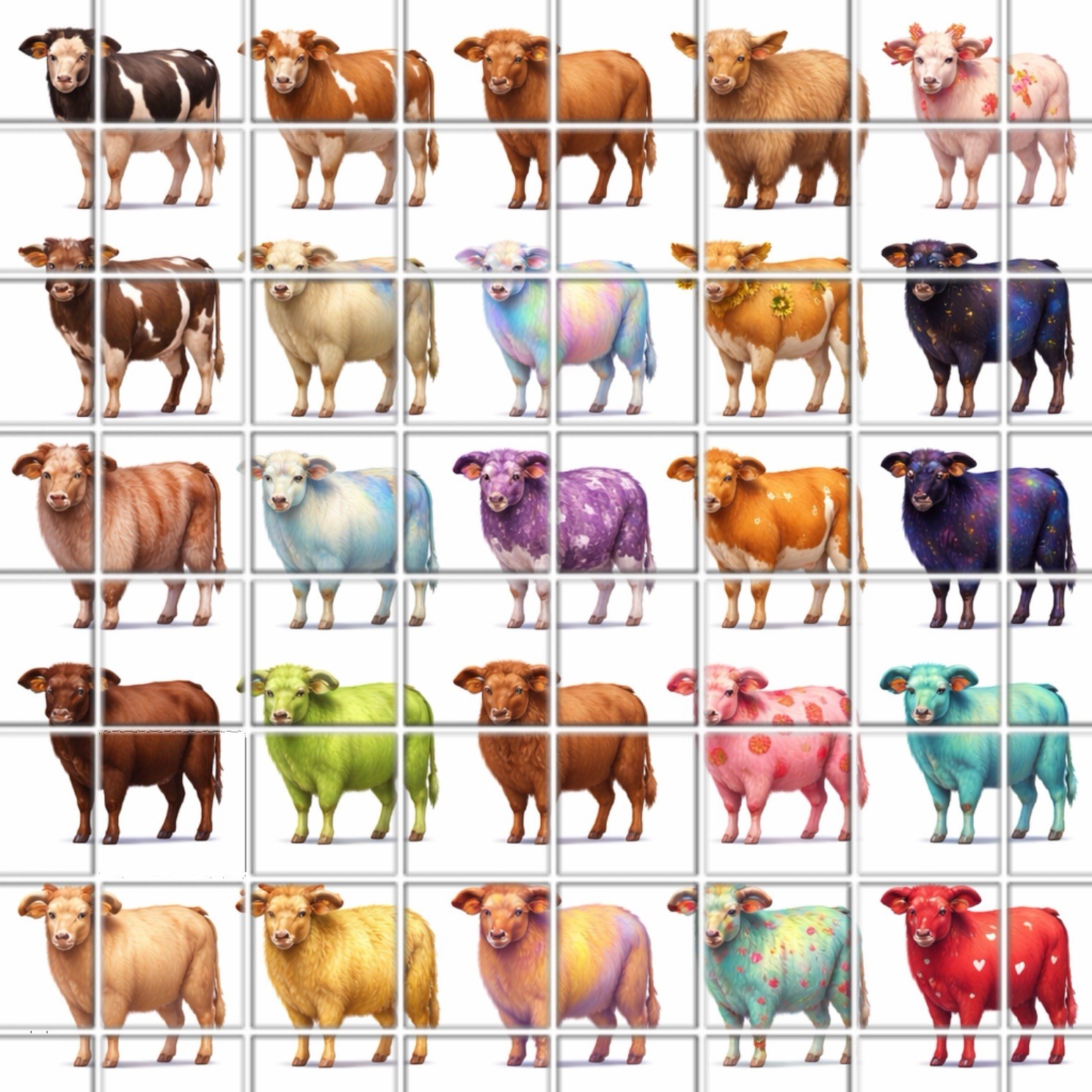 Cows Waterslide Finger Nail Decals Set Of 50 Instructions, Bonus