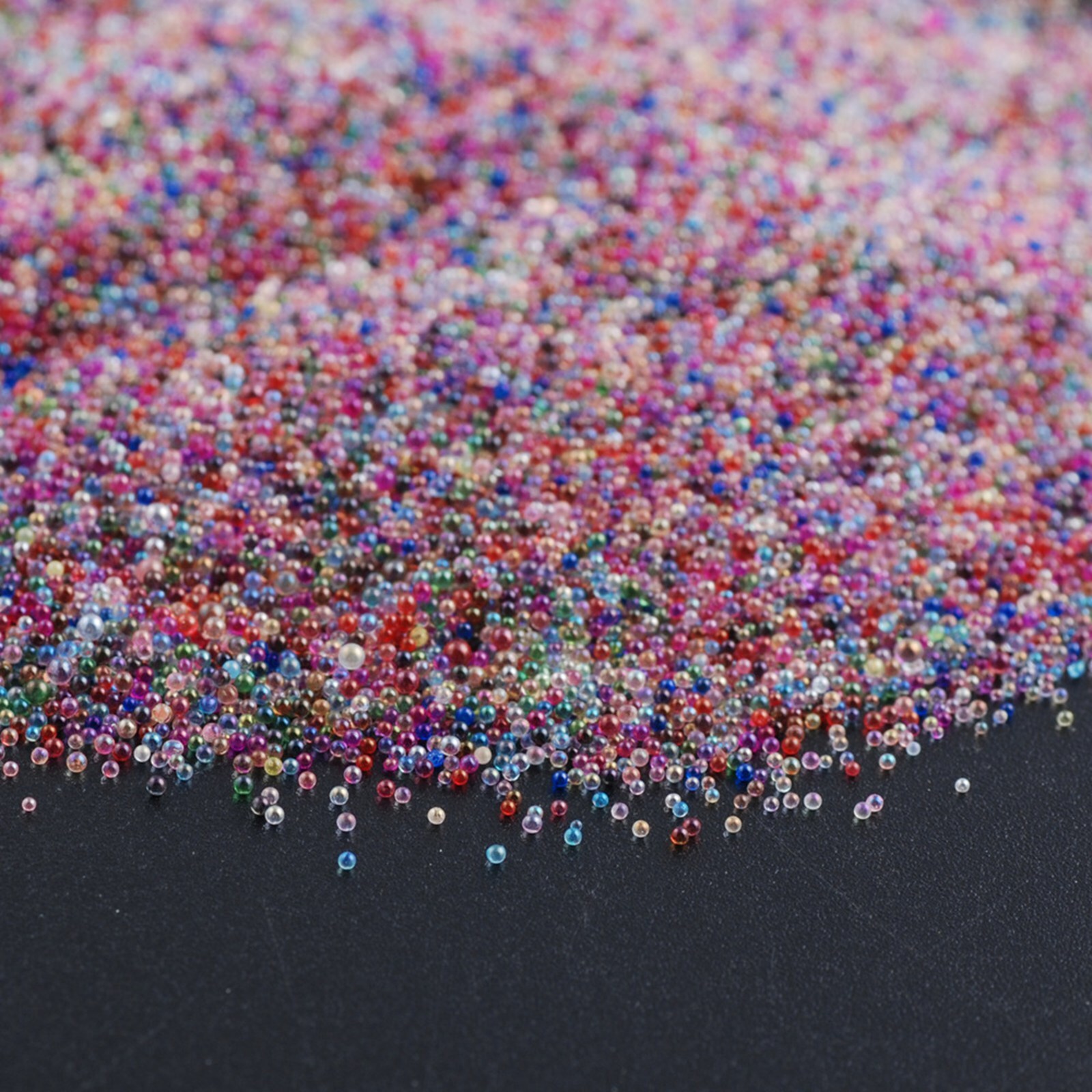 30gram Caviar Glass Mini 3D Micro Beads 0.6-0.8mm + Storage Box Nail Art Tip
