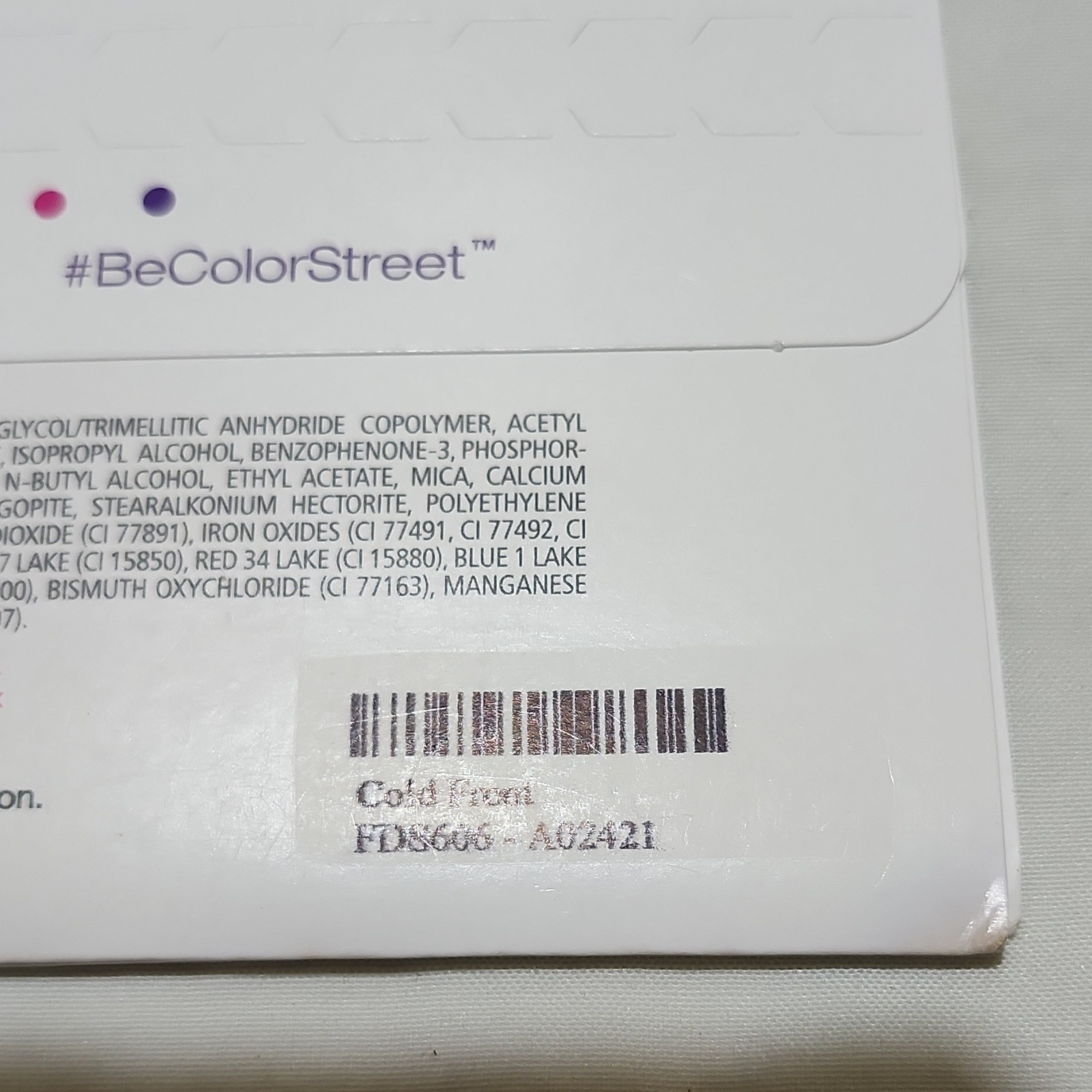 Color Street Lot of 5 Nail Polish Strips Glitter Floral Multicolor Long-Lasting