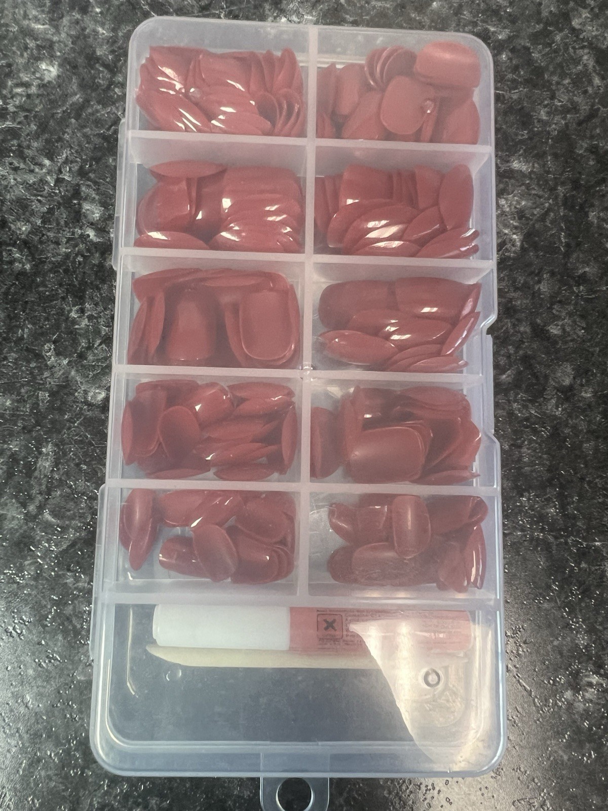Glue On Nails. Lot. New In Package. Assorted Colors Various Sizes