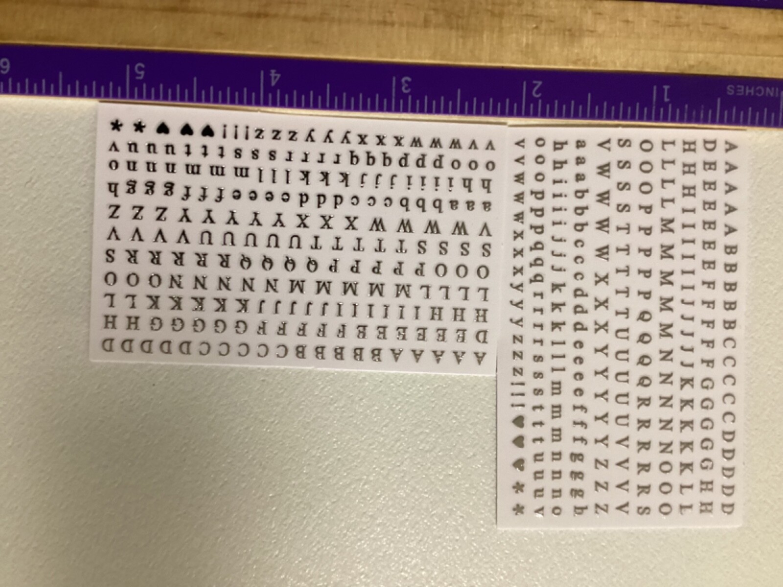 3D Nail Art English Alphabet Letter Stickers Decals
