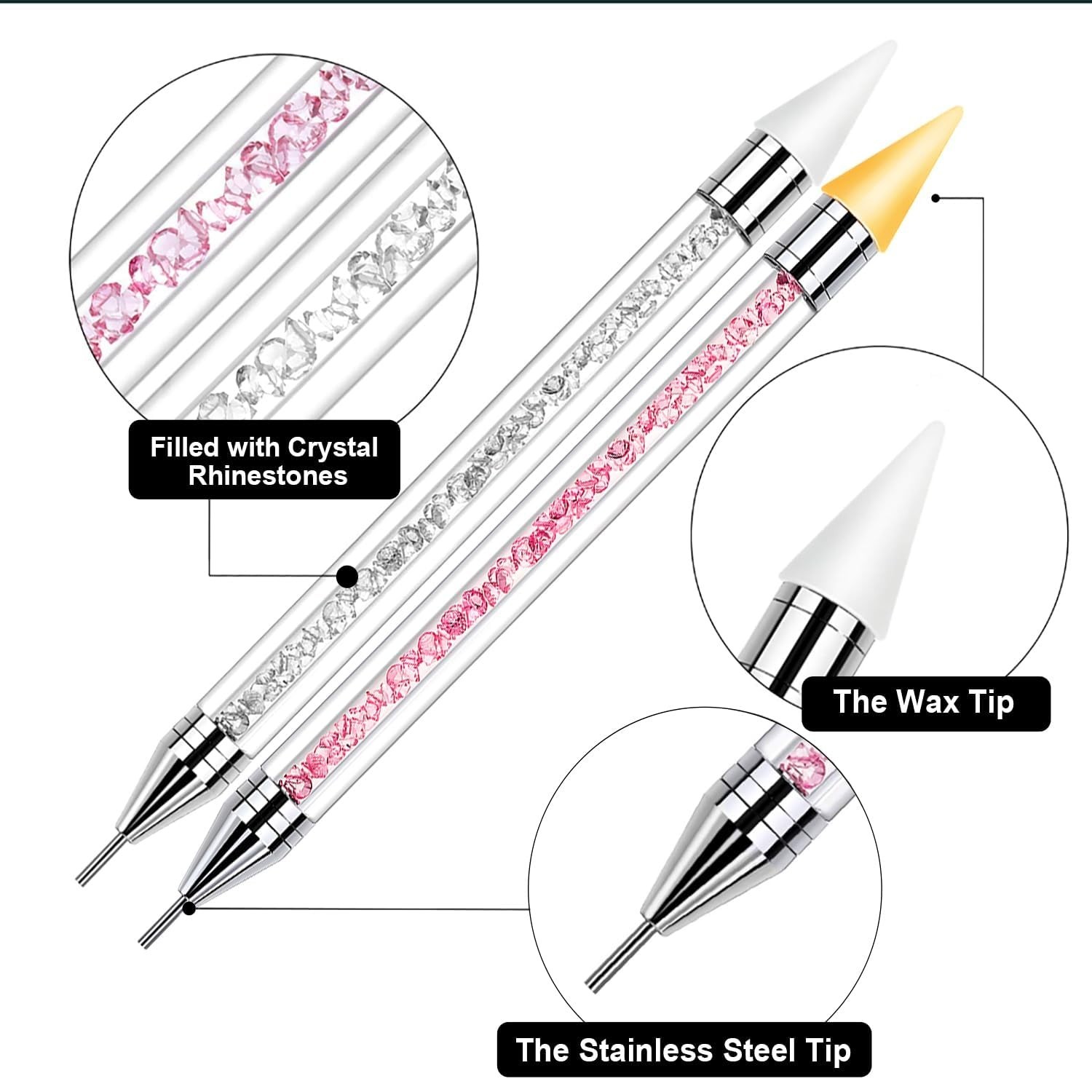 Rhinestone Picker Tool, Bedazzling Pen Dotting Tools | Dual-end Bedazzler Too…