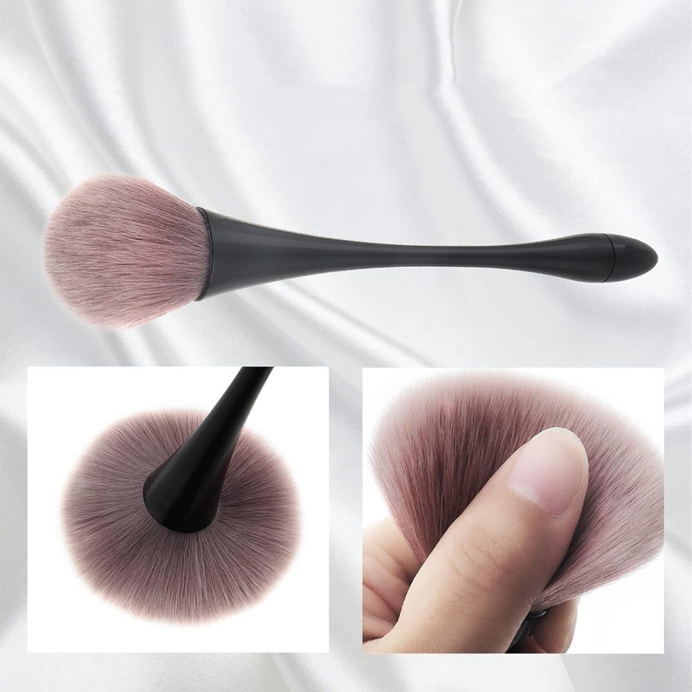 Nail Dust Brush for Acrylic Dip Powder Cleaning Large Makeup Blush Brush