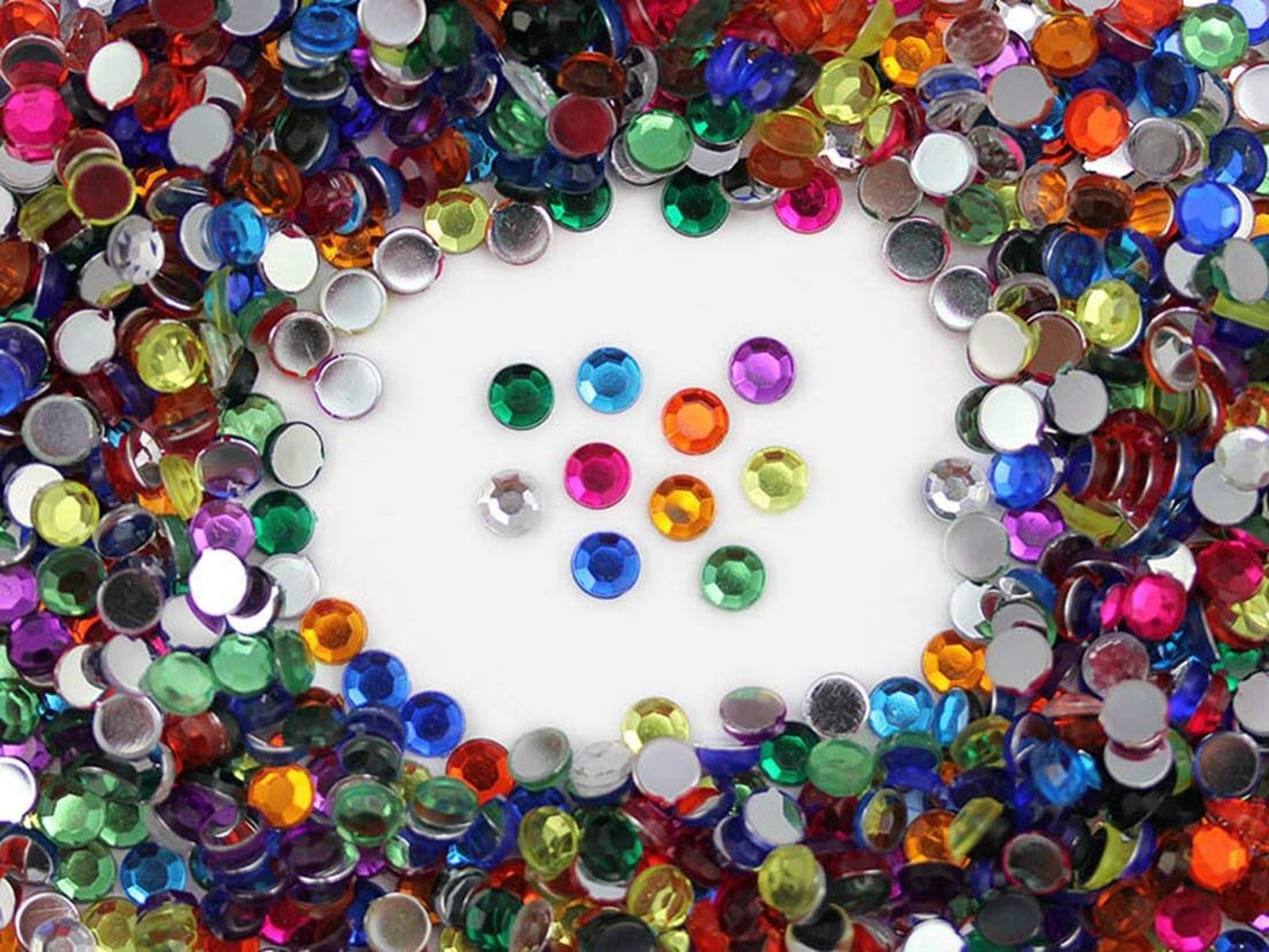 Stick On Craft Gems – Green Emerald Self Adhesive Acrylic Rhinestones, 6mm