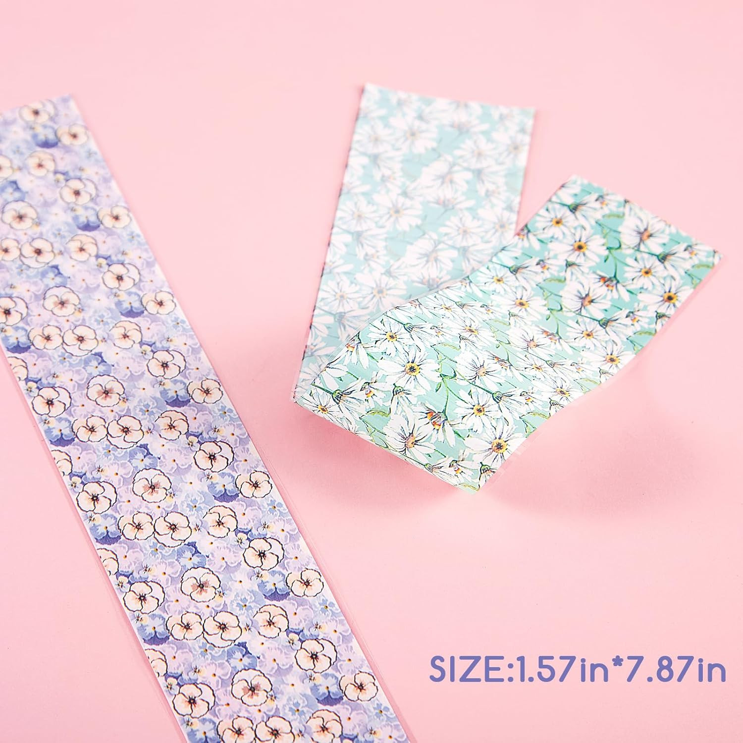 300 Sheets Nail Foils Transfer Nail Art Stickers Solid Flower Holographic Laser