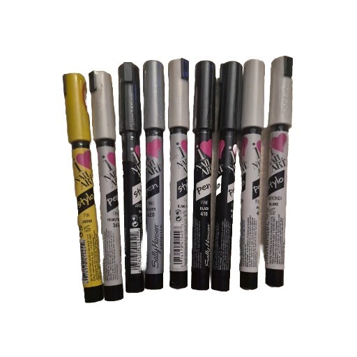 Bundle Of 9 Sally Hansen Nail Art Pen Assorted Colors