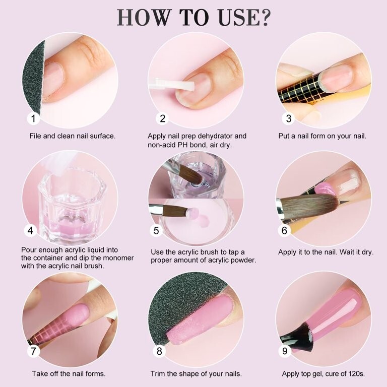 Líquido acrilico Profesional Acrylic Liquid Monomero para de uñas 60 ml