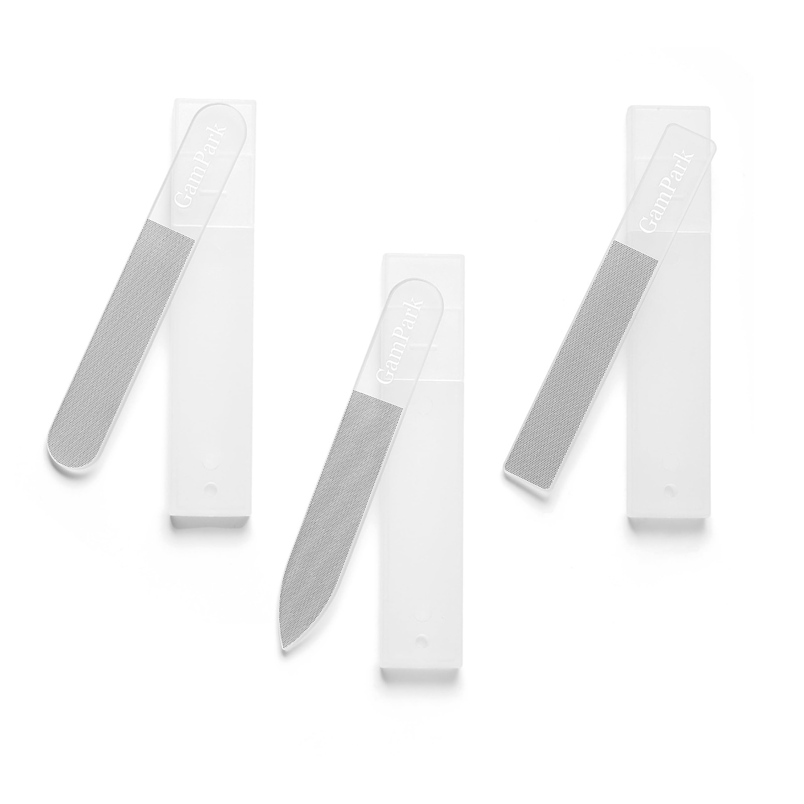 3PCS Glass Nail Files for Natural Nails – Reusable High-Quality Glass Nail Fi…