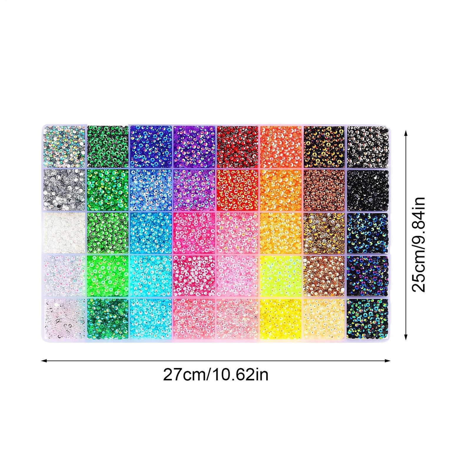 32500Pcs Rhinestones For Bedazzling, 3Mm Bedazzler Kit With Flatback Rhinestones