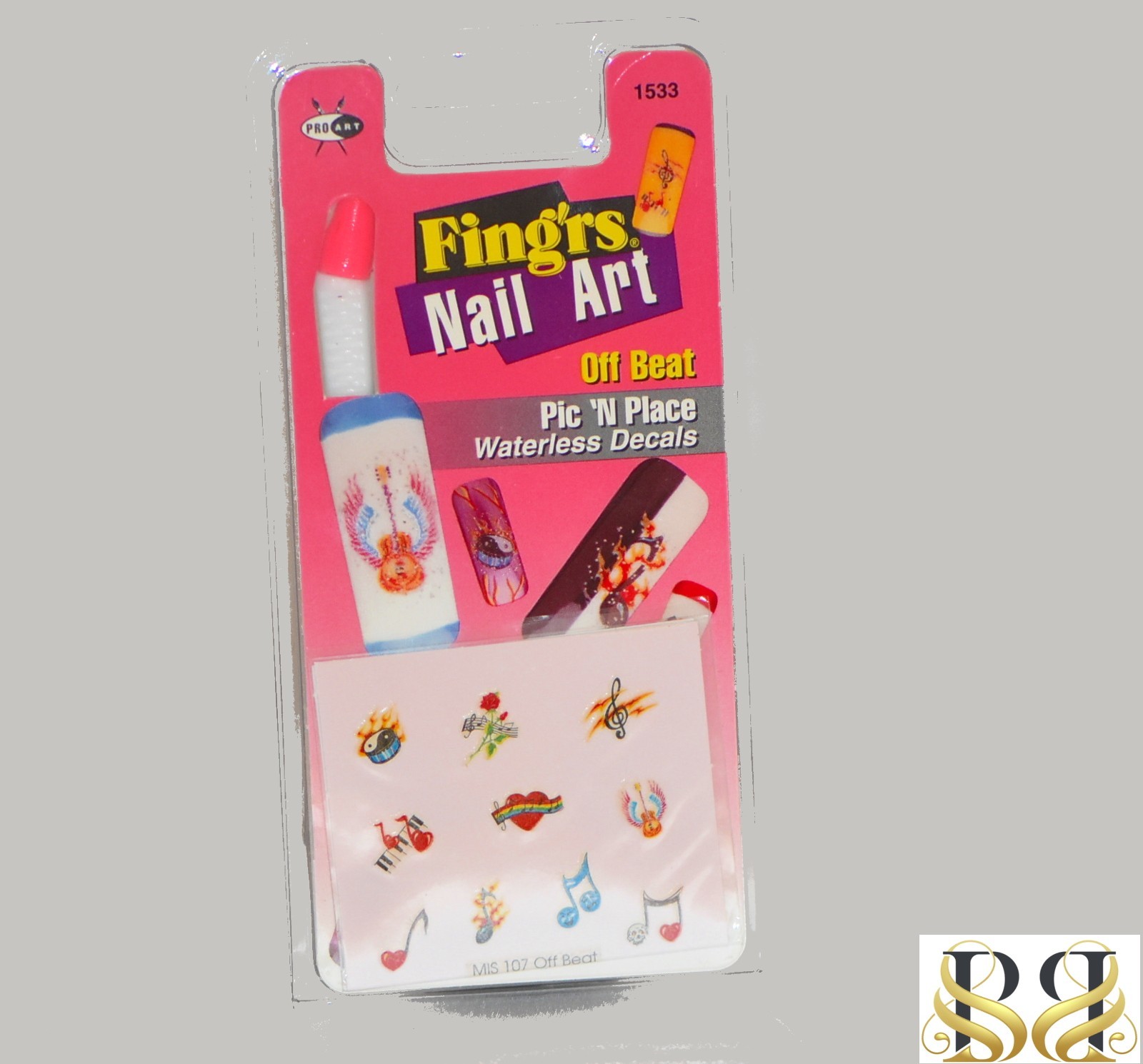 Fing’rs Nail Art Off Beat Pic ‘N Place Waterless Decals